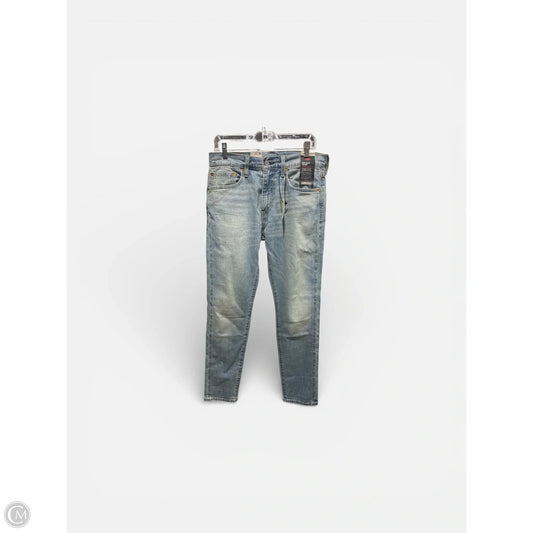 Jeans Straight By Levis In Blue Denim, Size: L