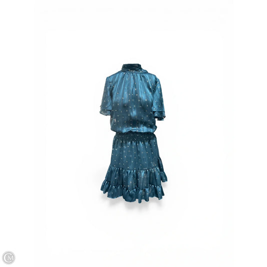 Dress Designer By Misa In Blue & Silver, Size: Xs