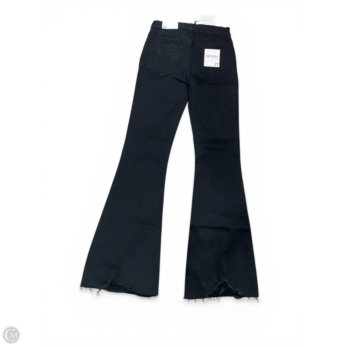 Jeans Wide Leg By Zenana In Black Denim, Size: M
