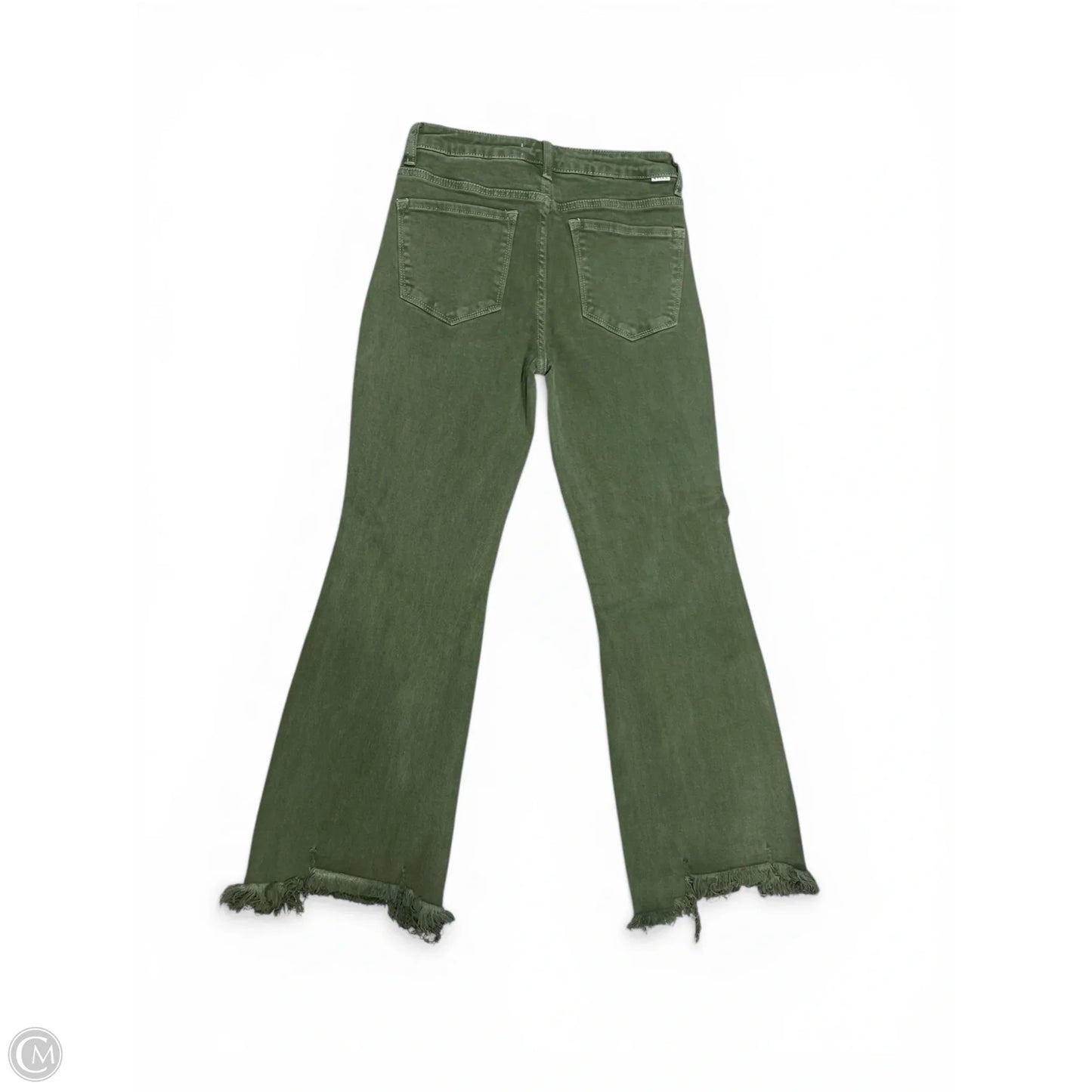 Jeans Wide Leg By Risen In Green Denim, Size: S