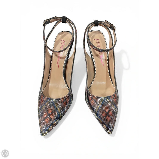 Shoes Heels Block By Betsey Johnson In Multi-colored, Size: 6.5