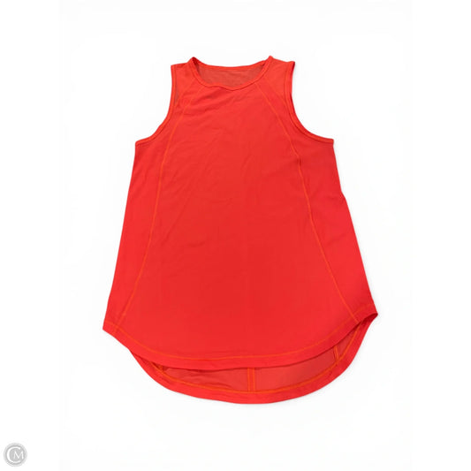 Athletic Tank Top By Lululemon In Orange, Size: S
