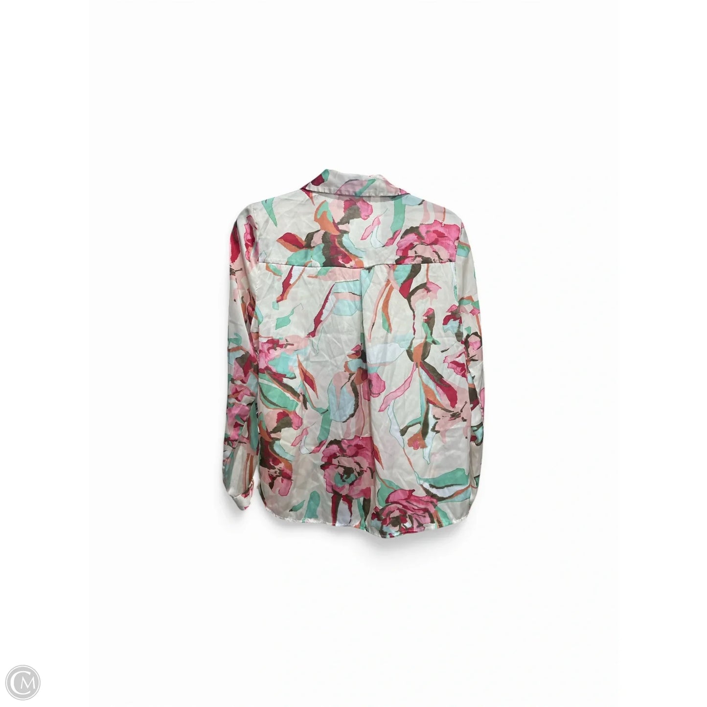 Blouse Long Sleeve By Philosophy In Floral Print, Size: S