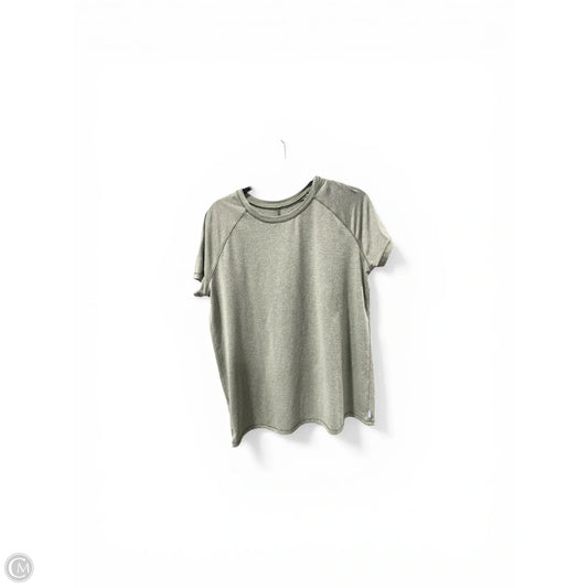 Top Short Sleeve By Eddie Bauer In Green, Size: L