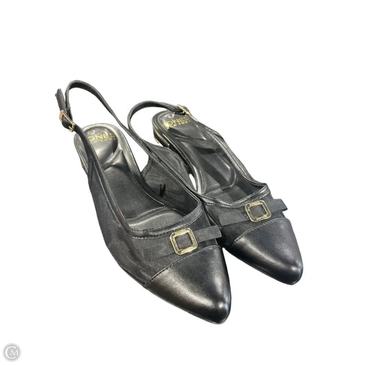 Shoes Heels Block By Jones New York In Black & Gold, Size: 8.5