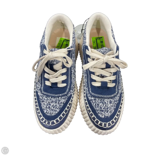 Shoes Sneakers By Dolce Vita In Blue & Cream, Size: 7