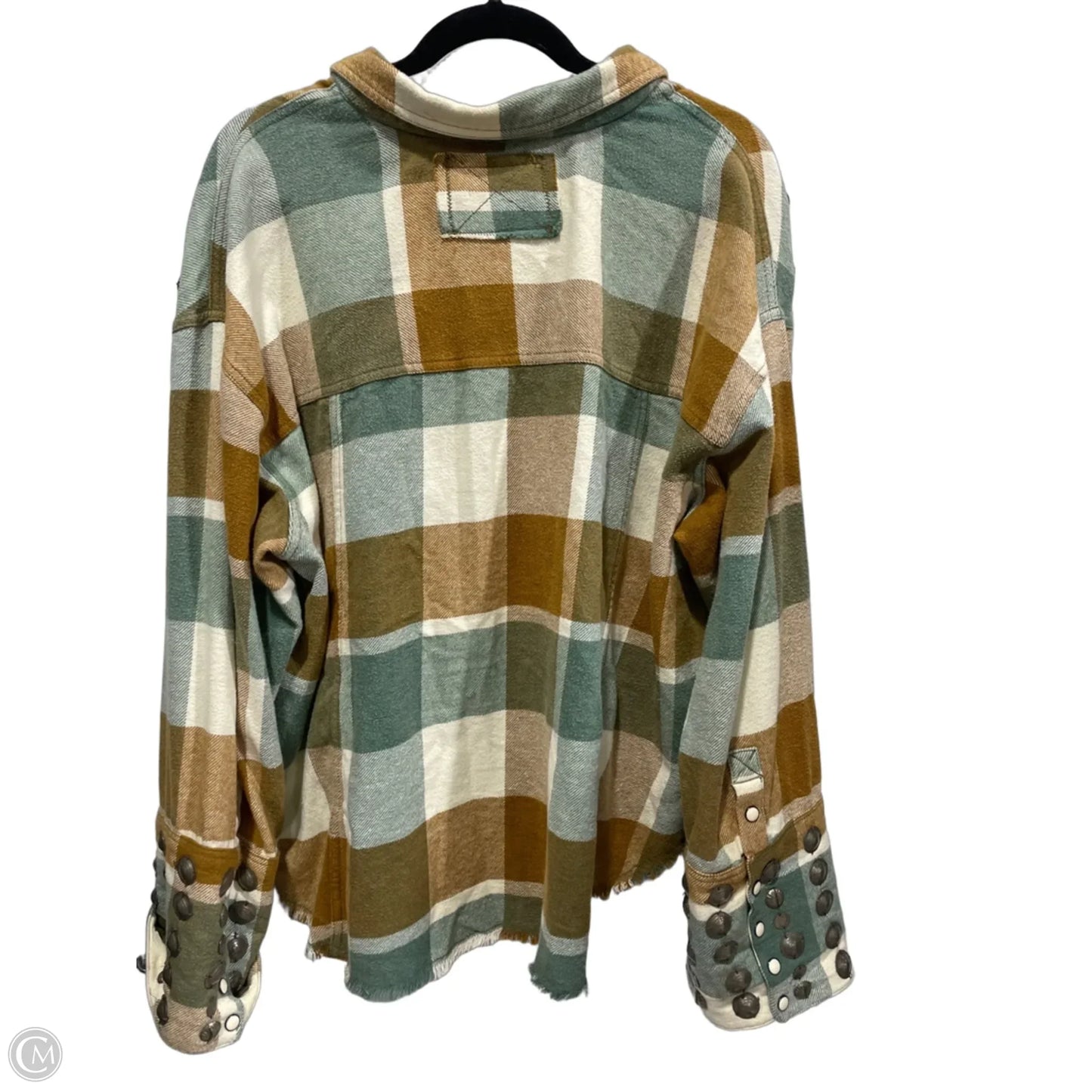 Jacket Shirt By We The Free In Plaid Pattern, Size: Xl