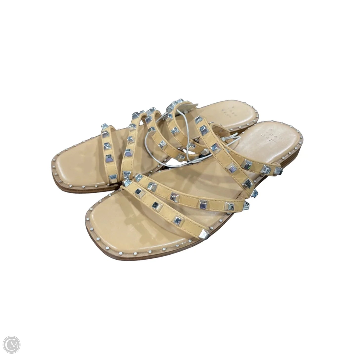 Sandals Flats By A New Day In Brown & Silver, Size: 7.5