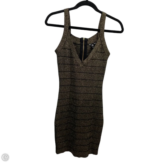Dress Party Short By G By Guess In Black & Gold, Size: M