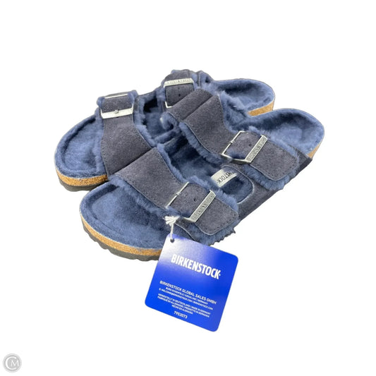 Sandals Flats By Birkenstock In Blue, Size: 10