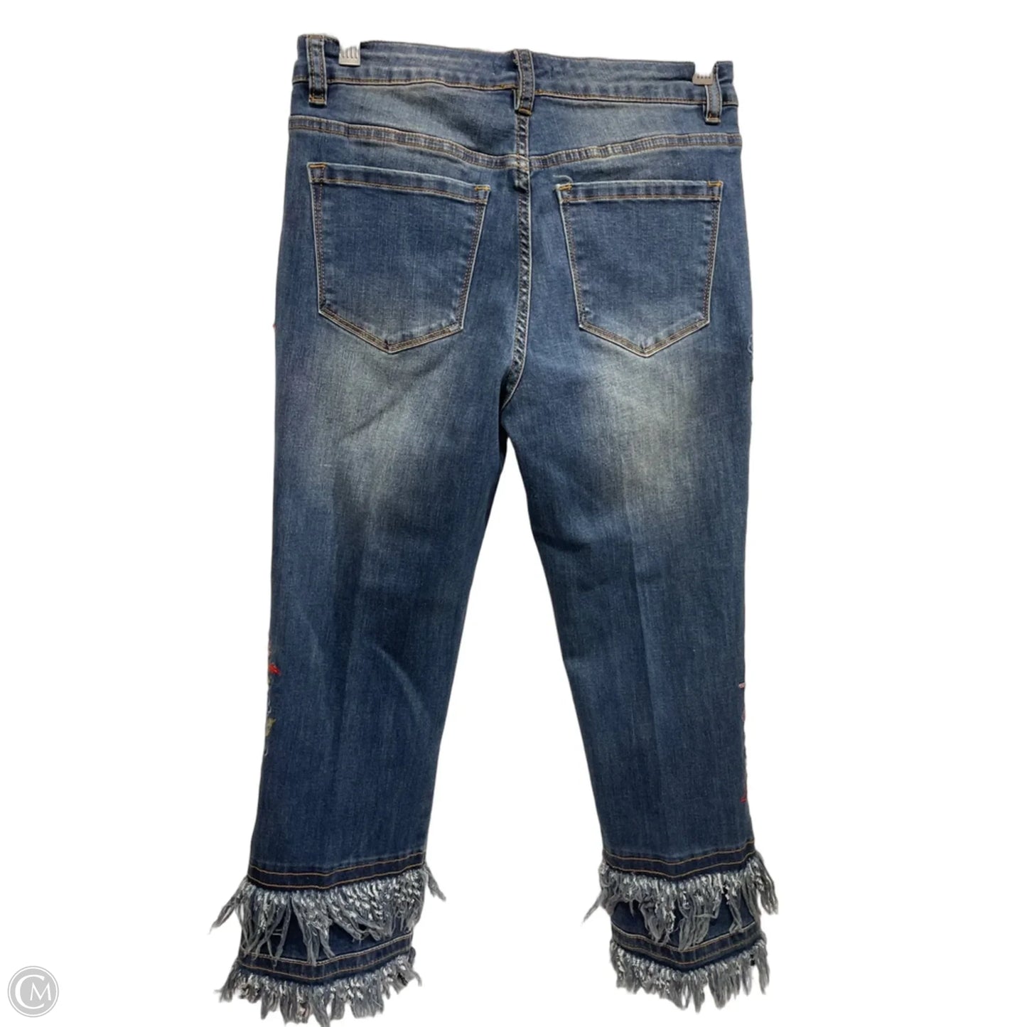 Capris By John Mark In Blue Denim, Size: 4p