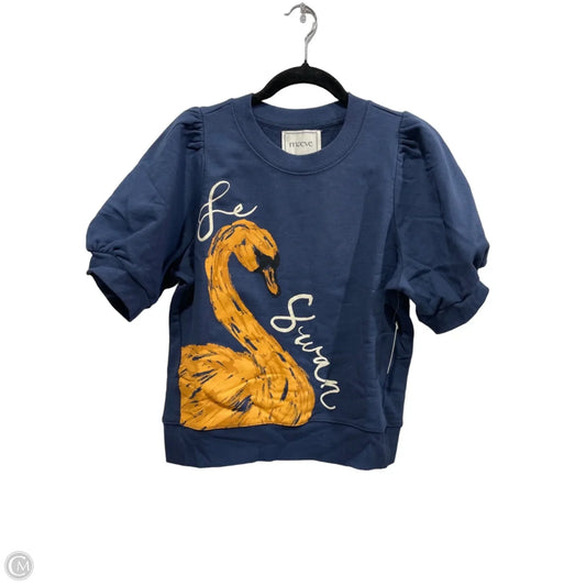 Top Short Sleeve By Maeve In Blue, Size: S