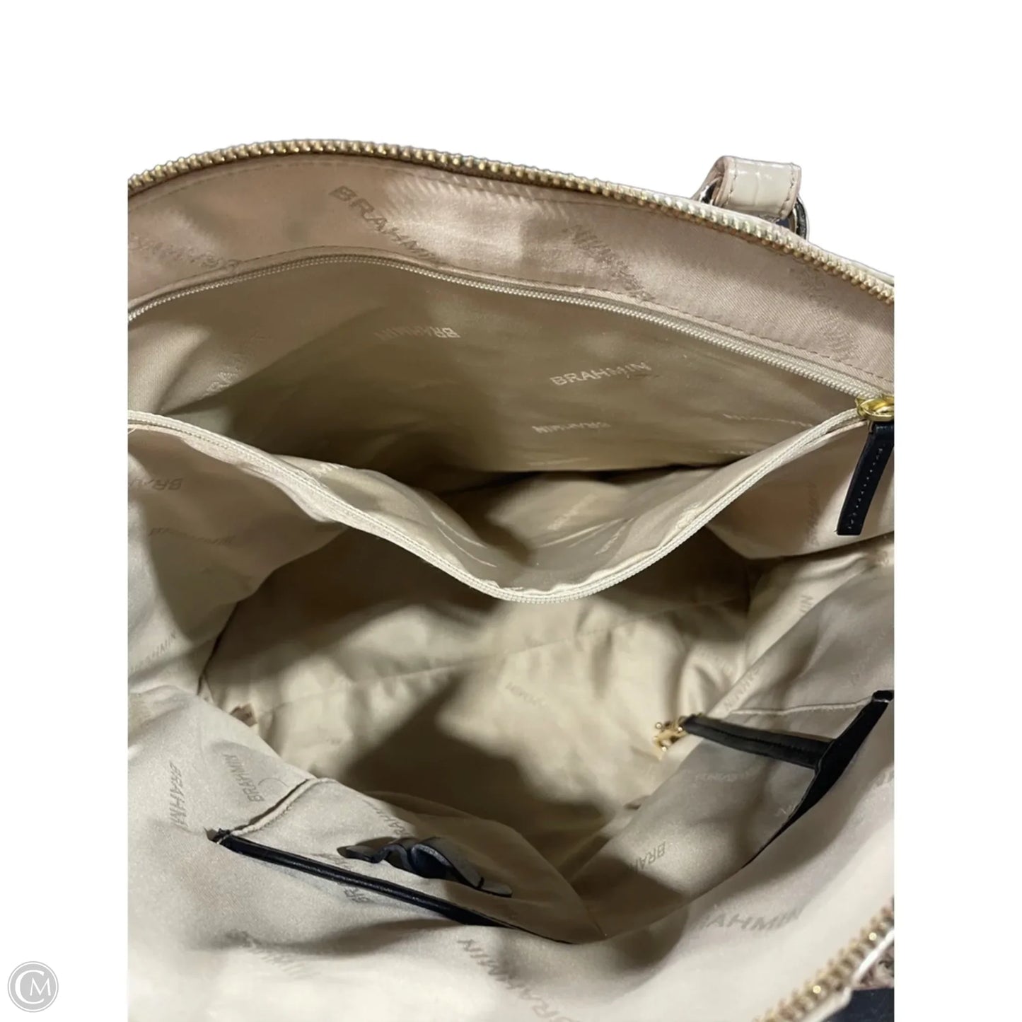 Handbag Designer By Brahmin, Size: Large