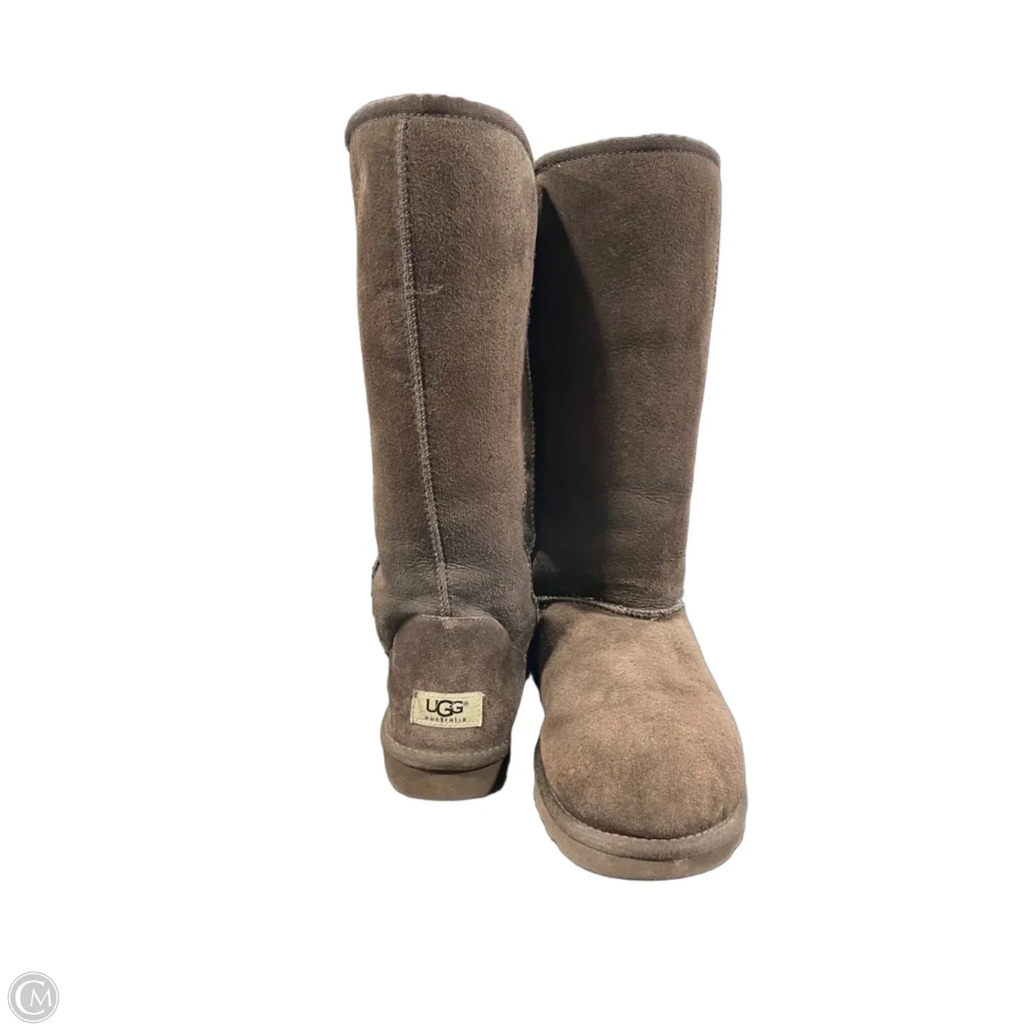 Boots Designer By Ugg In Brown, Size: 8