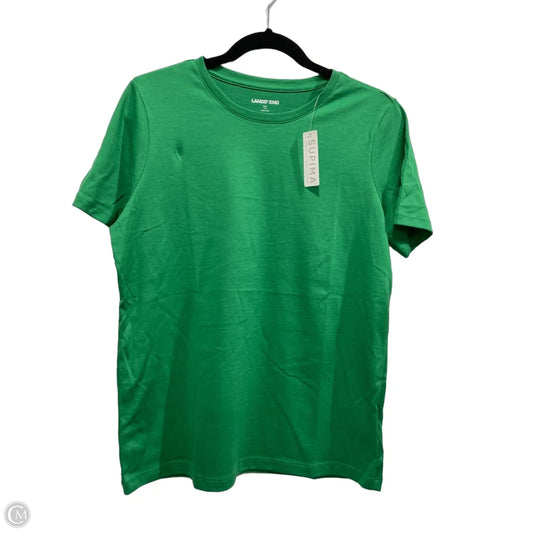 Top Short Sleeve Basic By Lands End In Green, Size: S