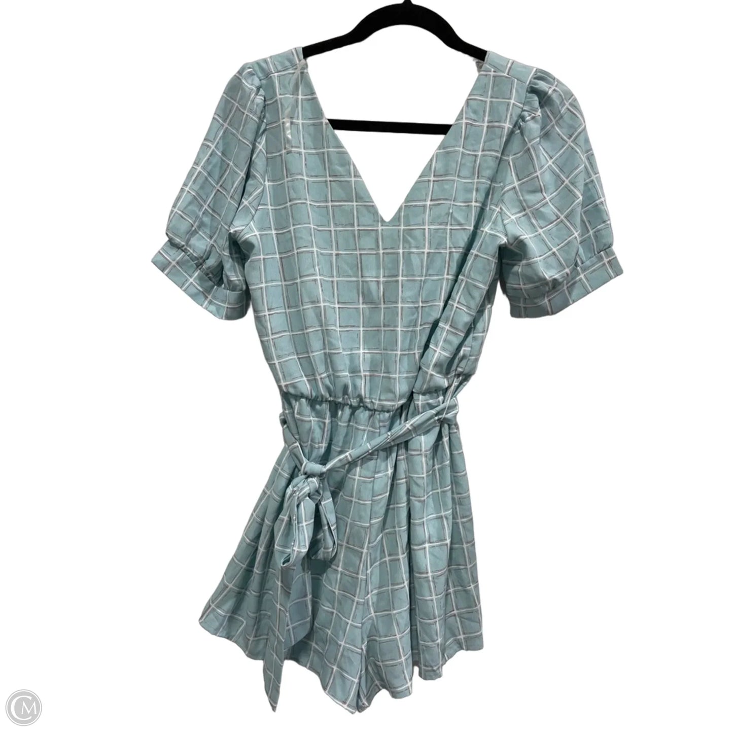 Romper By Clothes Mentor In Checkered Pattern, Size: S
