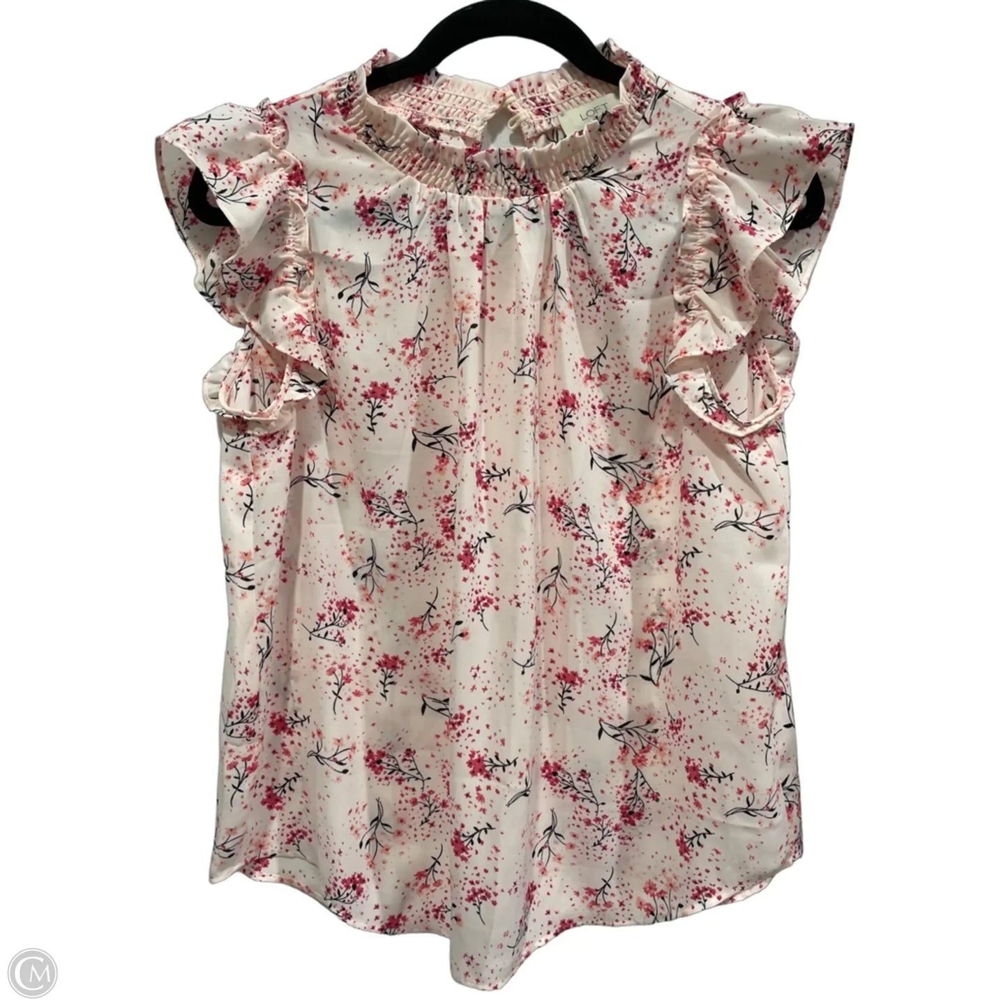 Blouse Sleeveless By Loft In Floral Print, Size: S