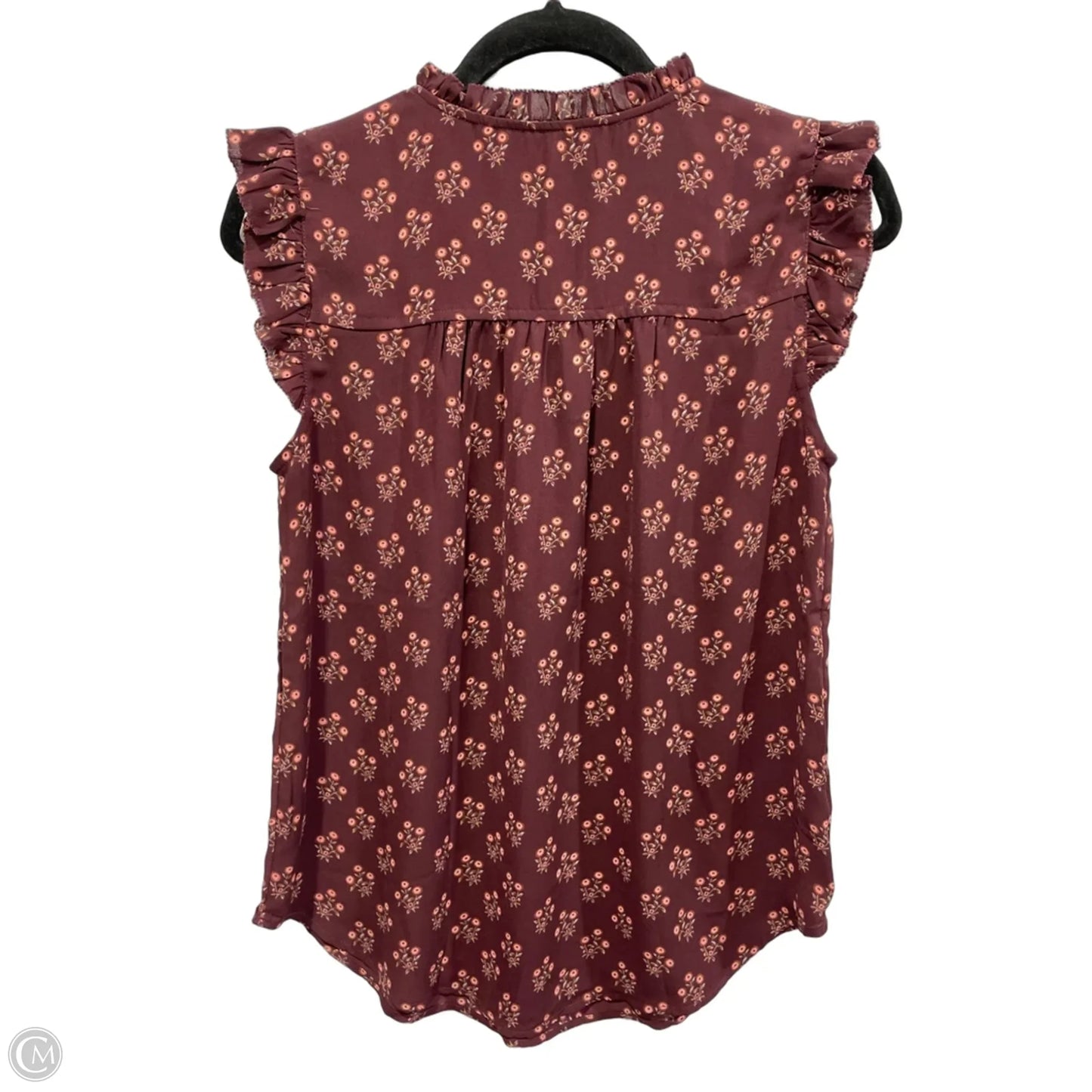 Blouse Sleeveless By Loft In Floral Print, Size: S