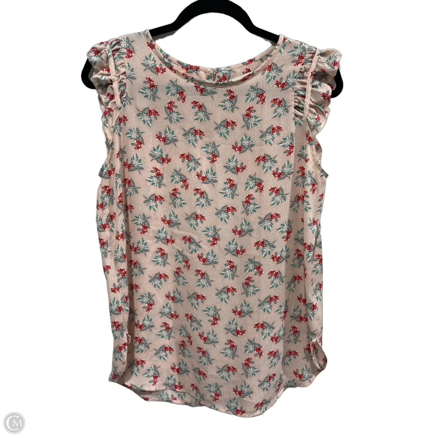 Blouse Sleeveless By Loft In Floral Print, Size: S
