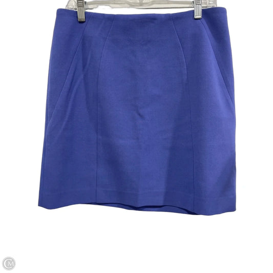 Skirt Midi By Ann Taylor In Blue, Size: 8