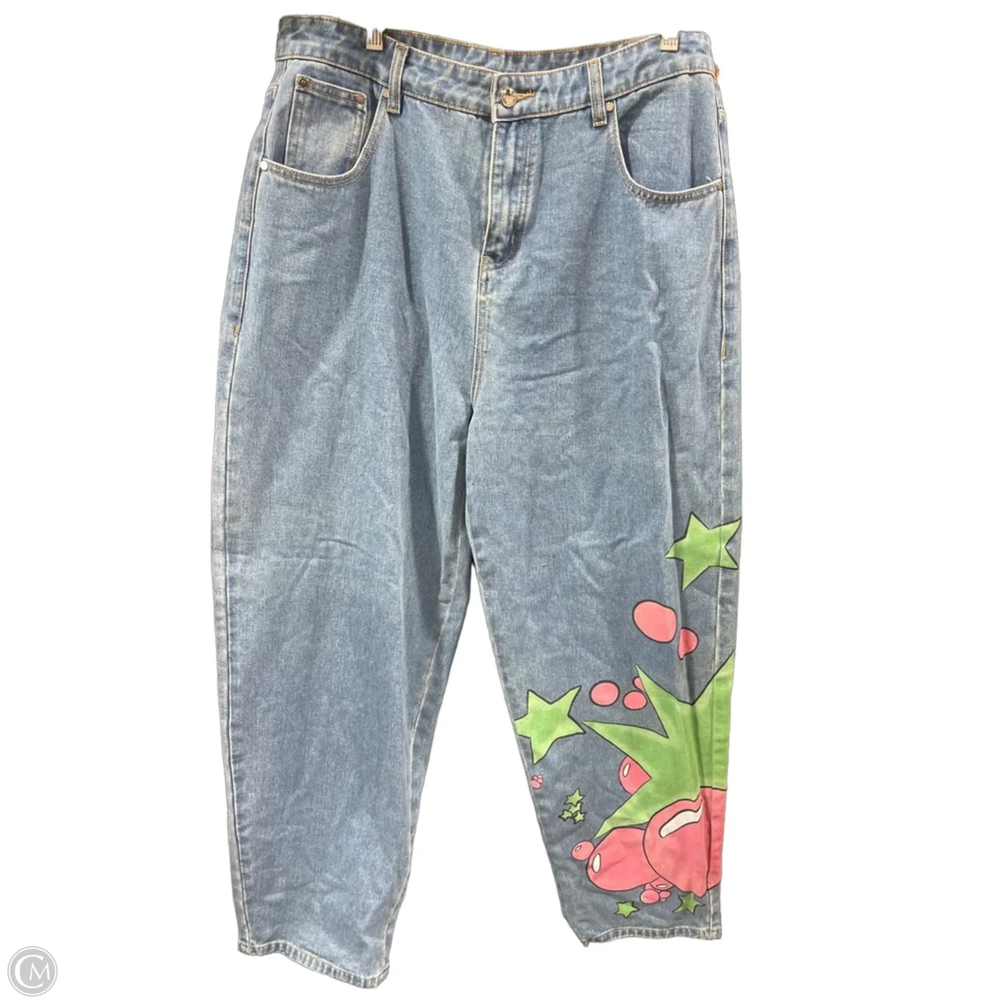 Pants Wide Leg By Clothes Mentor In Blue Denim, Size: Xl
