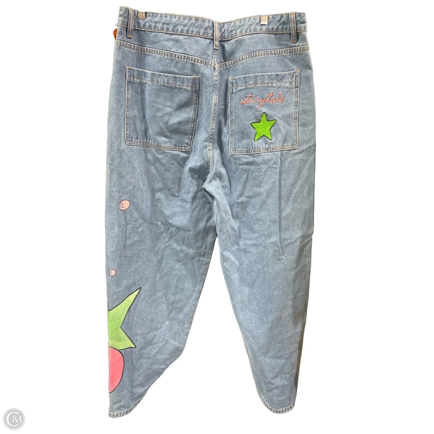 Pants Wide Leg By Clothes Mentor In Blue Denim, Size: Xl