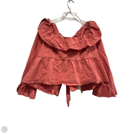 Top Long Sleeve By Free People In Mauve, Size: Xl