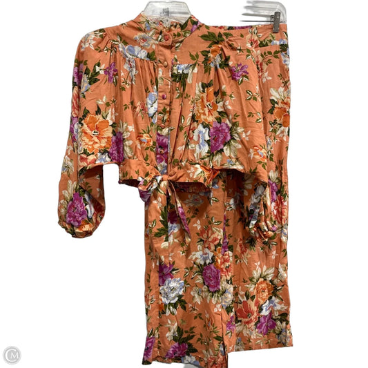 Pants Set 2pc By Rachel Roy In Tropical Print, Size: S