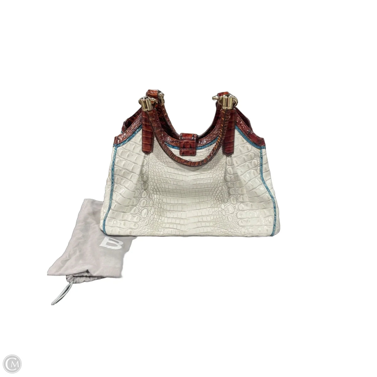 Handbag Designer By Brahmin, Size: Large