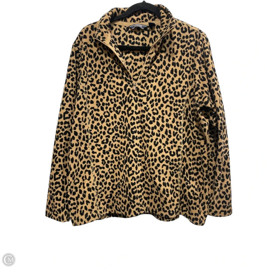 Sweatshirt Crewneck By Lands End In Animal Print, Size: L