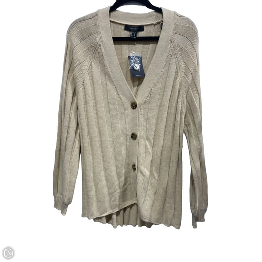 Sweatshirt Crewneck By Forever 21 In Tan, Size: M