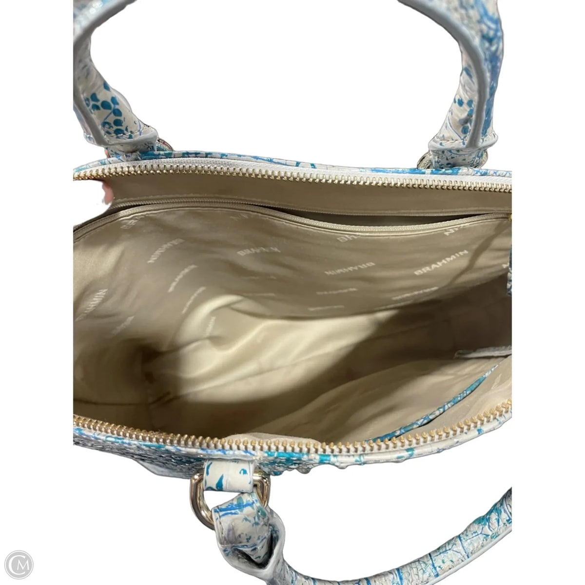 Handbag Designer By Brahmin, Size: Large
