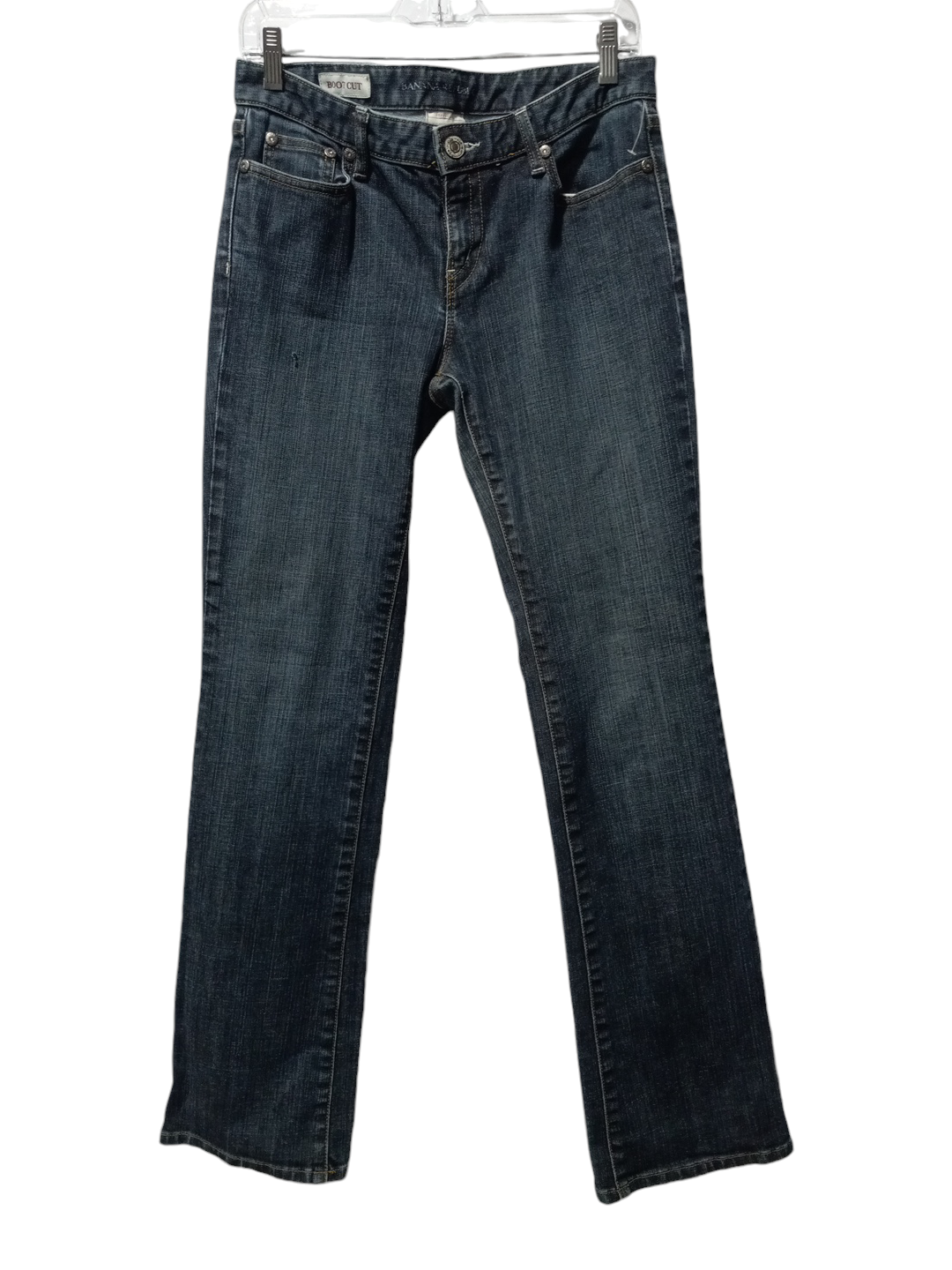 Jeans Boot Cut By Banana Republic In Blue Denim, Size: 6