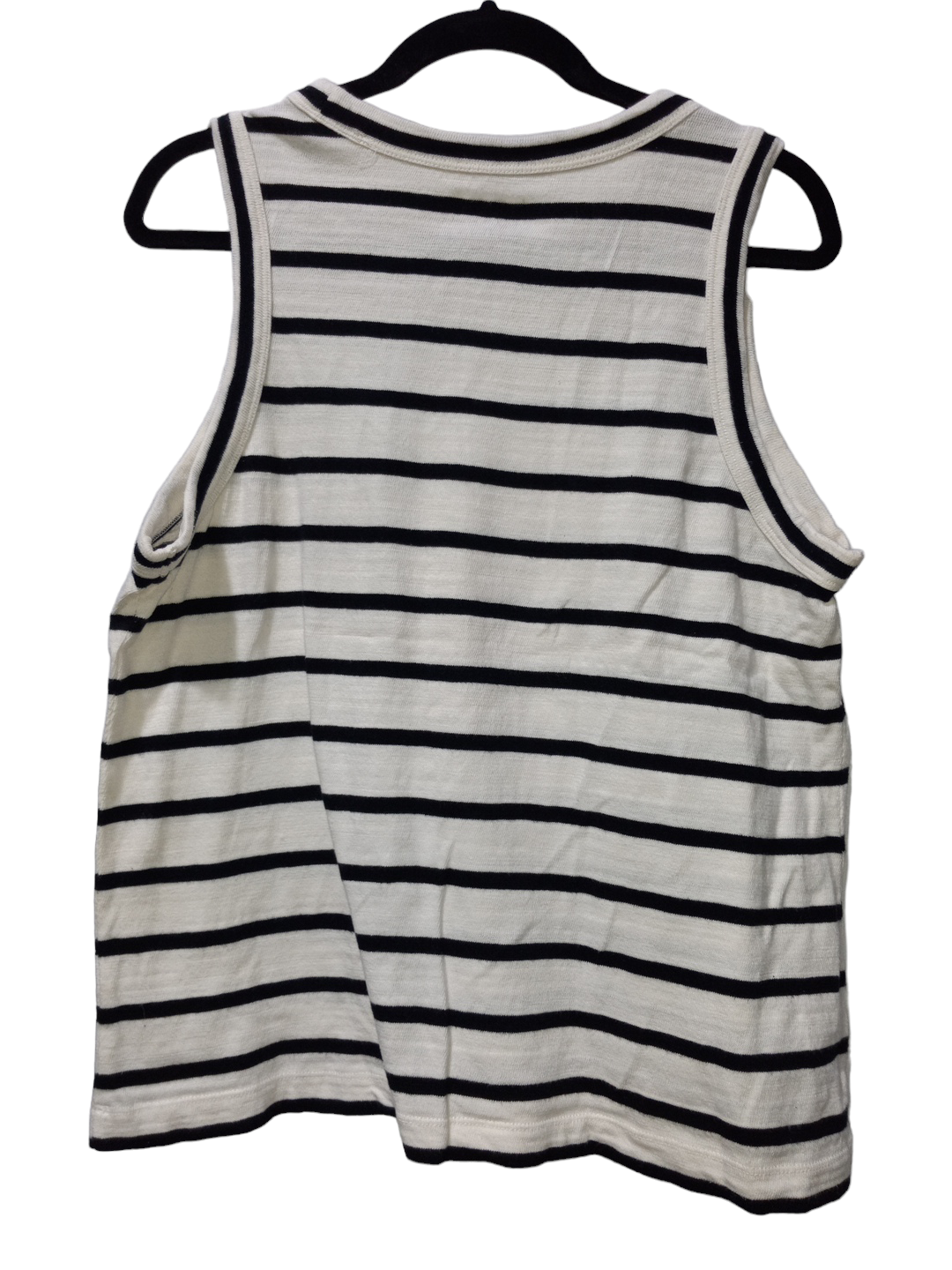 Striped Pattern Top Sleeveless Loft, Size L