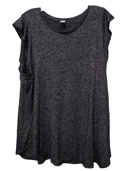 Black & Grey Blouse Sleeveless Old Navy, Size Xl