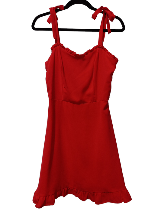 Red Dress Party Short She + Sky, Size M