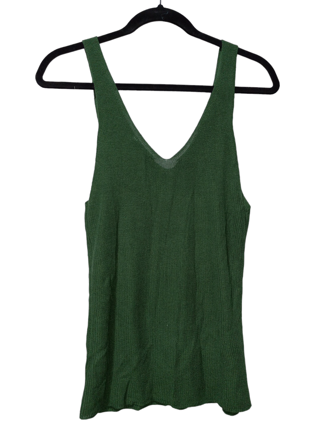 Green Top Sleeveless Double Zero, Size L