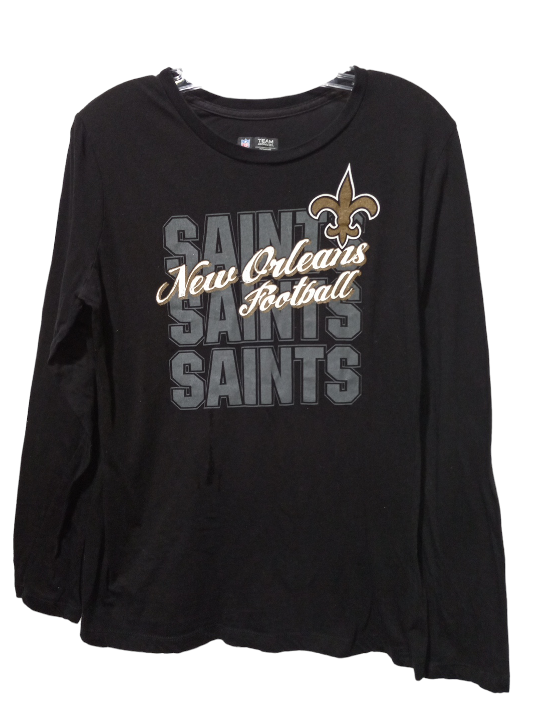 Black Top Long Sleeve Nfl, Size L