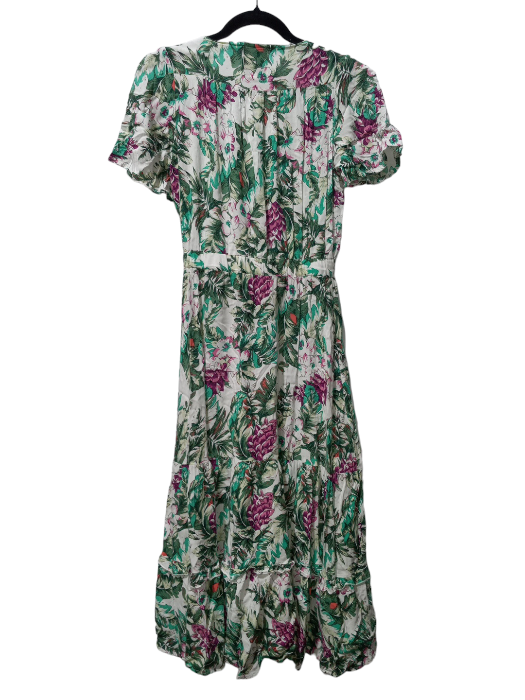 Floral Print Dress Casual Maxi Sunday, Size Xs