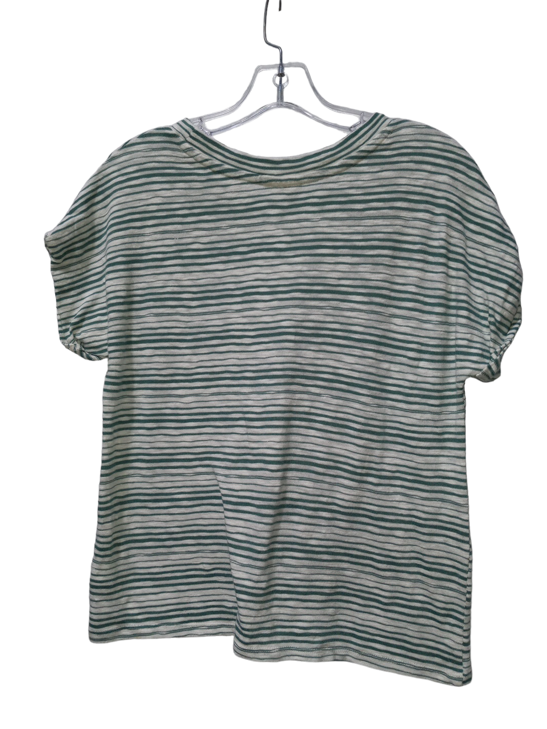 Striped Pattern Top Short Sleeve Ana, Size M