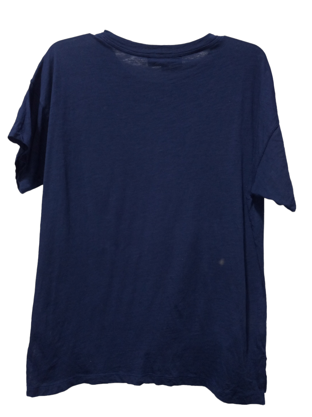 Navy Top Short Sleeve Basic Loft, Size M