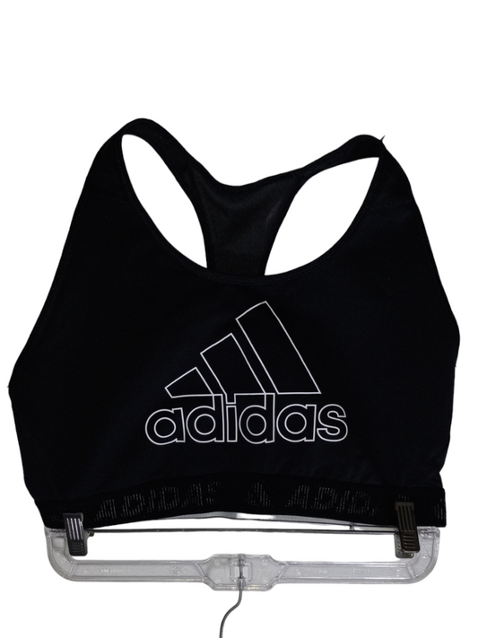 Black & White Athletic Bra Adidas, Size L