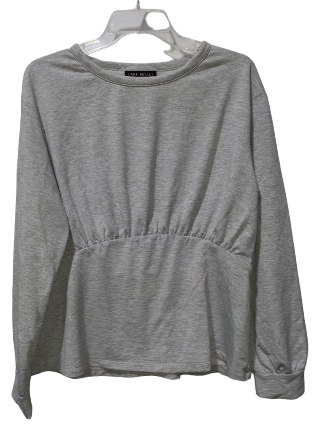 Grey Top Long Sleeve Lane Bryant, Size L