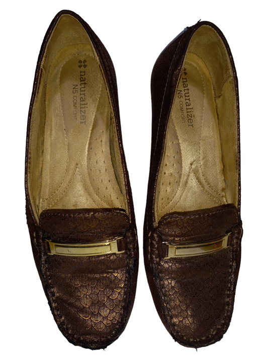 Brown Shoes Flats Naturalizer, Size 6