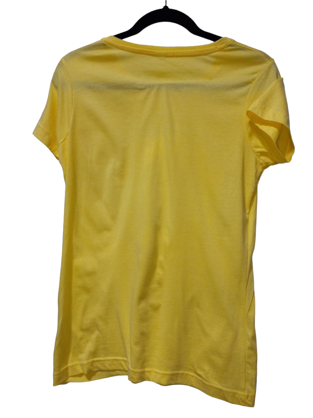 Yellow Top Short Sleeve Clothes Mentor, Size L