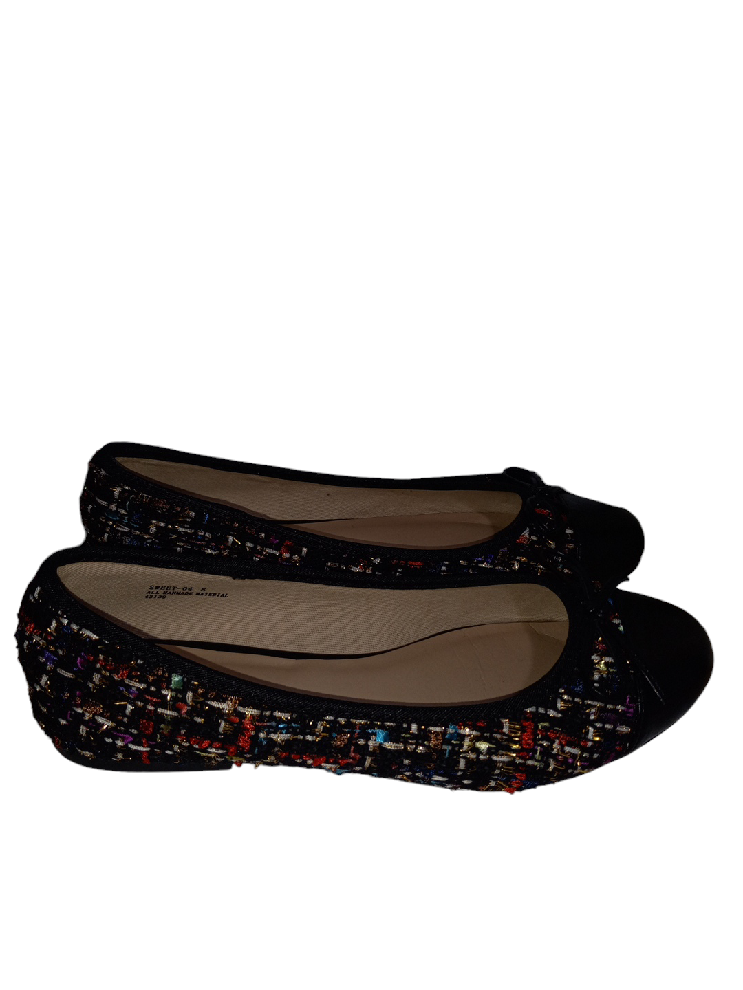 Multi-colored Shoes Flats Bamboo, Size 8