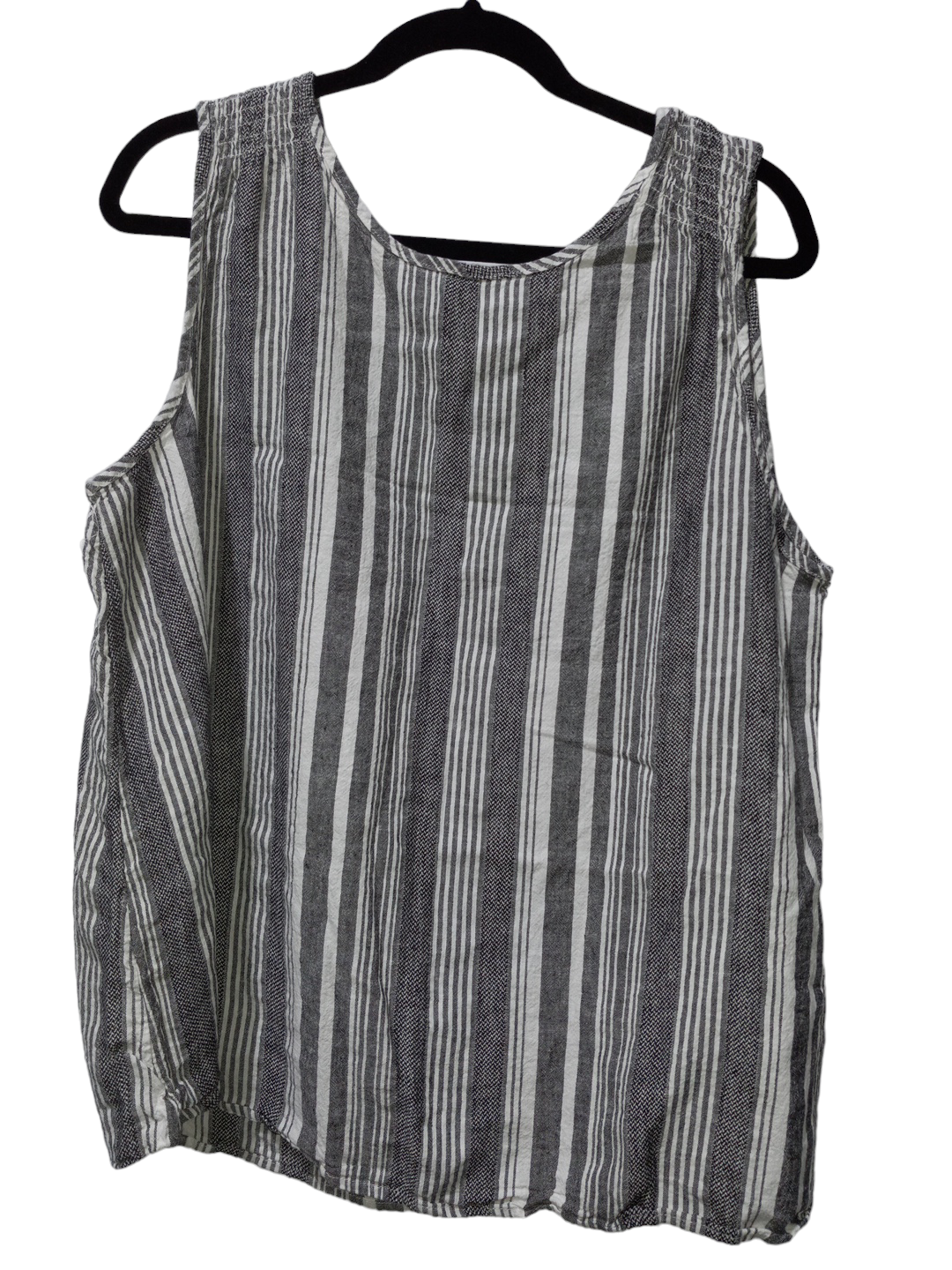 Striped Pattern Top Sleeveless Time And Tru, Size Xxl