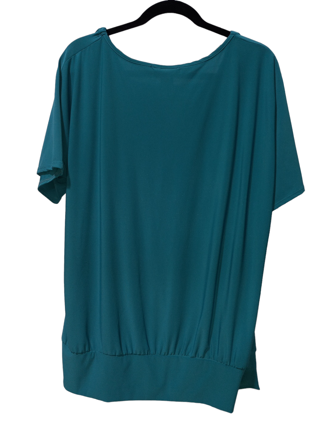 Blue Blouse Short Sleeve Acw Design, Size 3x