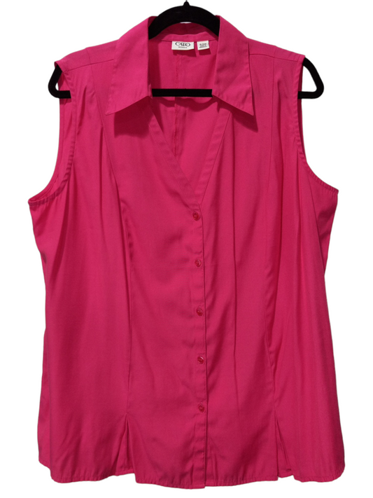 Pink Top Sleeveless Cato, Size 2x