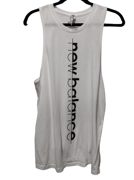 White Athletic Tank Top New Balance, Size M